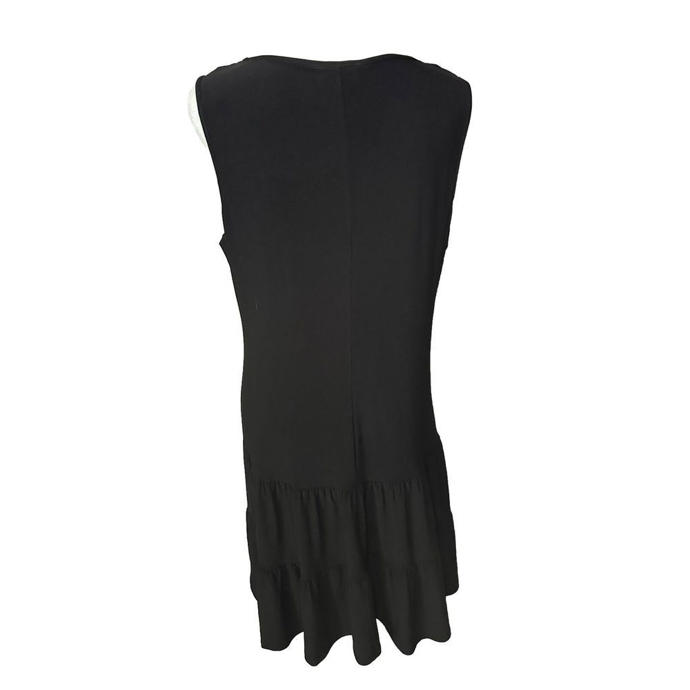 NWT Everlily Black Tank Dress W/ Ruffled Bottom Size L - Picture 2 of 10